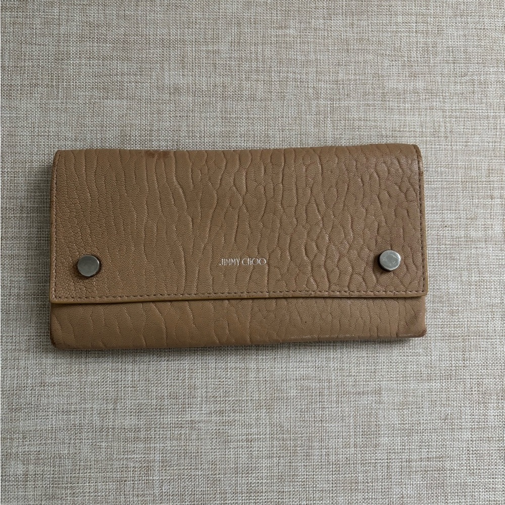 Jimmy Choo Nude Leather Wallet